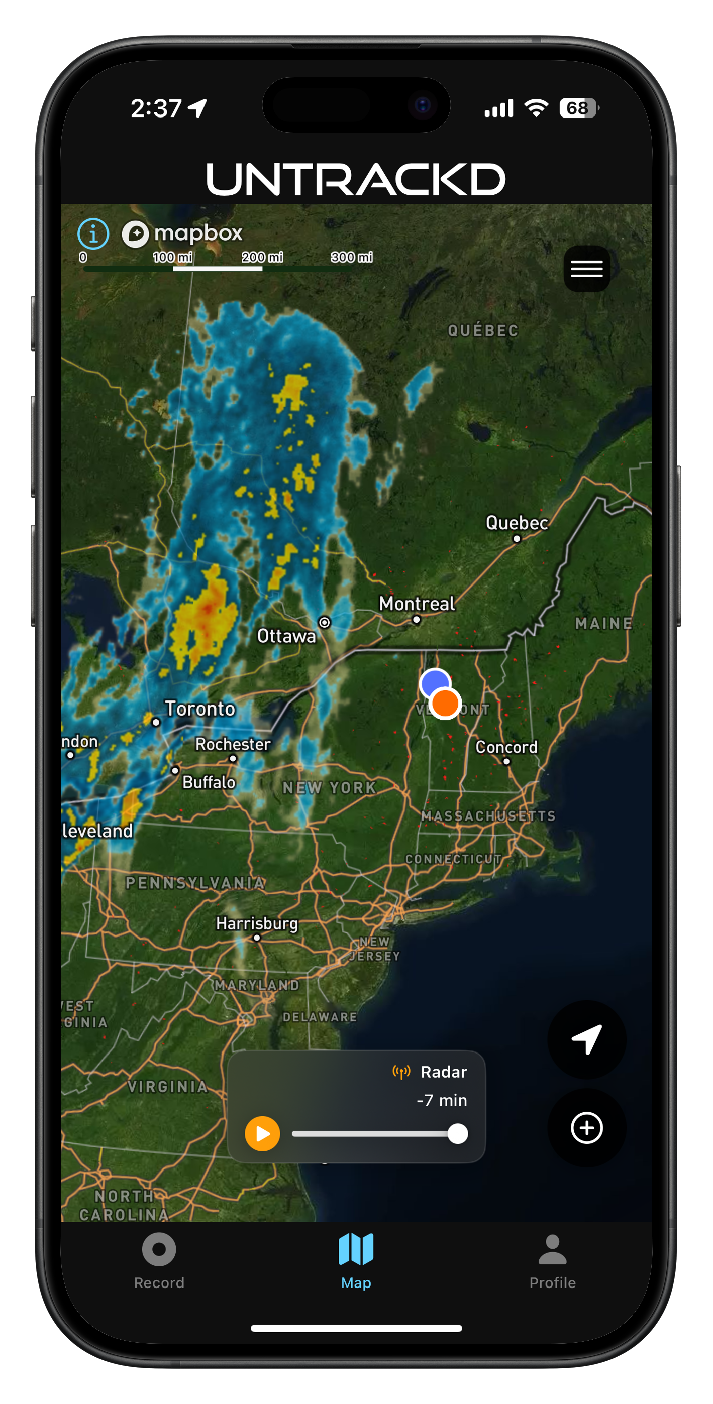 Live radar
